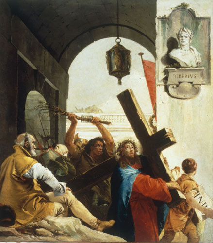 Carrying the Cross de Giovanni Domenico Tiepolo