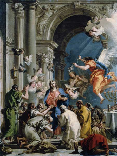 G.D.Tiepolo / Establ.of Last Supper de Giovanni Domenico Tiepolo