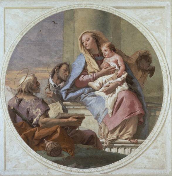 G.D.Tiepolo / Mary w.Child & Saints de Giovanni Domenico Tiepolo