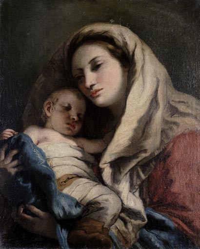 Maria mit Kind de Giovanni Domenico Tiepolo