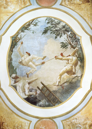 Pulcinella on a Swing de Giovanni Domenico Tiepolo