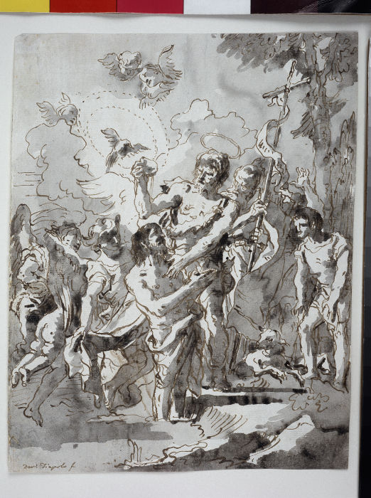 Baptism of Christ in the Jordan de Giovanni Domenico Tiepolo