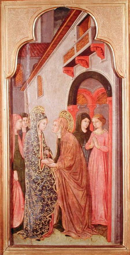 The Visitation, from an altarpiece depicting scenes from the life of the Virgin de Giovanni Francesco  da Rimini