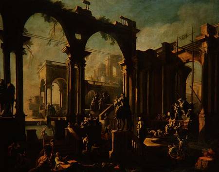 Ruins of the Baths of Caracalla de Giovanni Ghisolfi