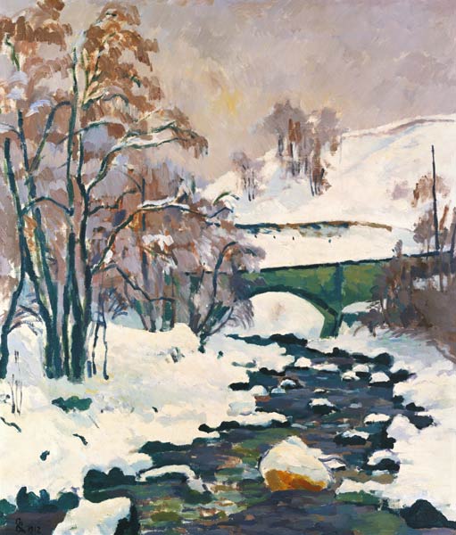 Winter in Stampa. de Giovanni Giacometti
