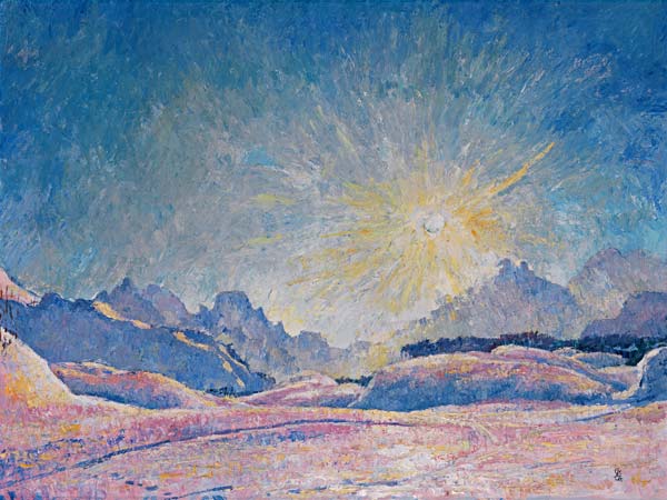 Sol de invierno en Maloja de Giovanni Giacometti