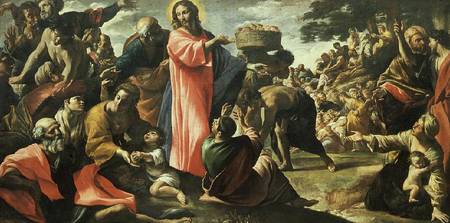 The Multiplication of the Loaves and Fishes de Giovanni Lanfranco