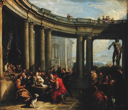 Concert in a Circular Gallery de Giovanni Paolo Pannini
