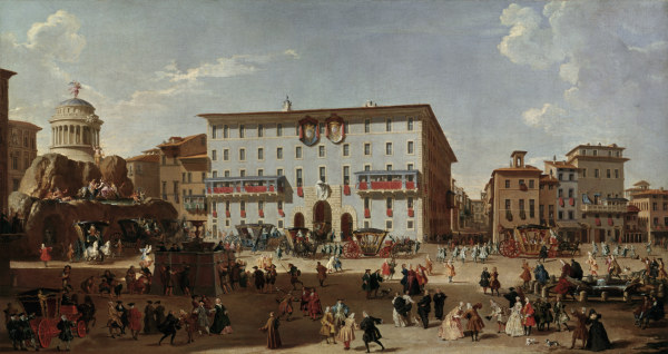 Rome / Piazza di Spagna / Painting de Giovanni Paolo Pannini