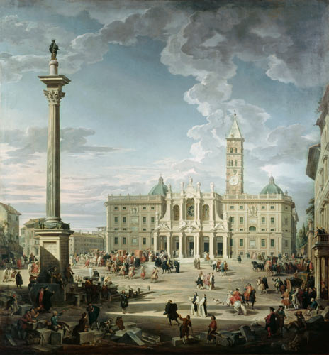The Piazza Santa Maria Maggiore de Giovanni Paolo Pannini