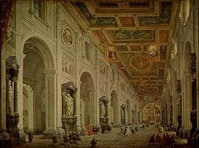 Interior view of the church San Giovanni in Latera