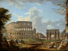 The Colosseum and the Arch of Constantine