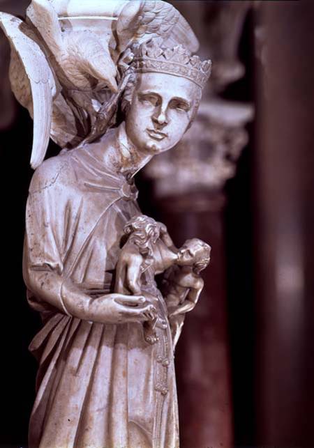 Pulpit, detail of sculpture de Giovanni Pisano