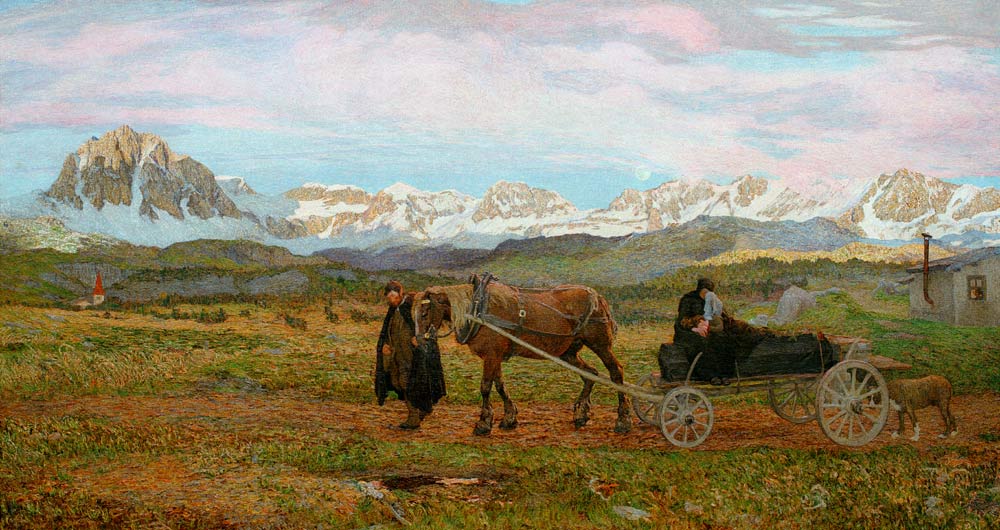 Vuelve a casa, 1895 de Giovanni Segantini