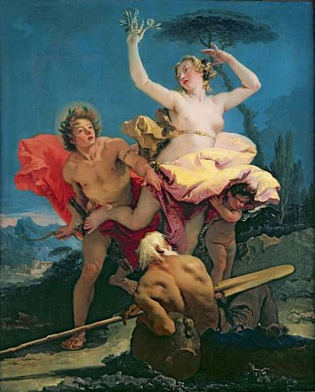 Apollo and Daphne, c.1743-44 de Giovanni Battista (Giambattista) Tiepolo