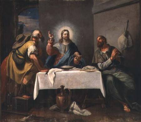 The Supper at Emmaus de Girolamo Brusaferro