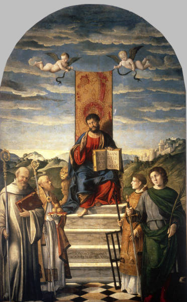 St.Mark on the throne / Santacroce de Girolamo da Santacroce