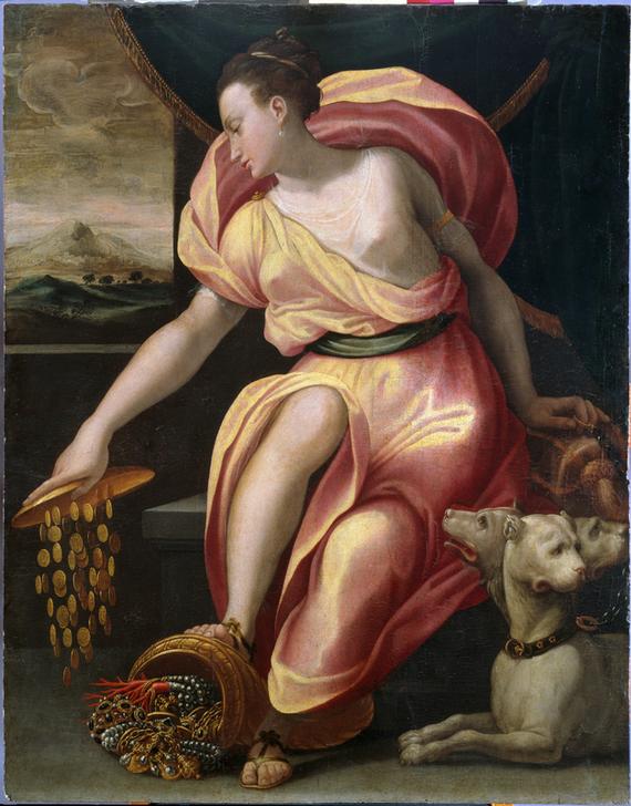 Allegory of wealth de Girolamo Macchietti