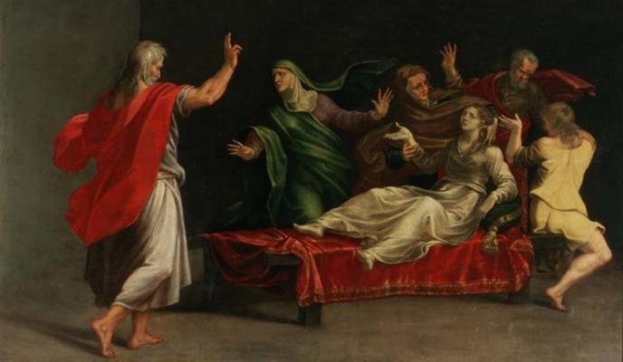 The Raising of Drusiana de Girolamo Mazzola Bedoli