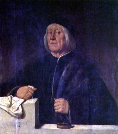 Portrait of Theophile Folengo (panel) de Girolamo Romanino