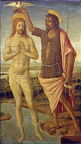 Die Taufe Christi de Giudoccio di Giovanni Cozzarelli