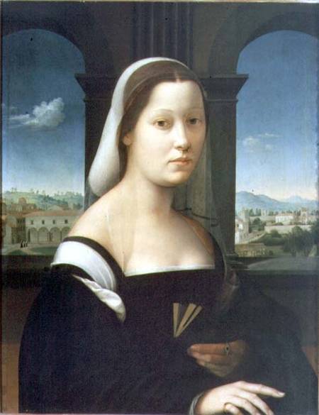 Portrait of a Woman (panel) de Giuliano Bugiardini