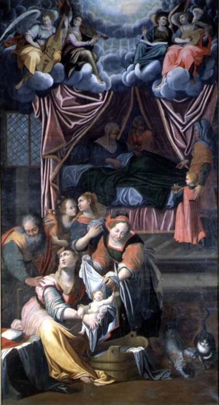The Birth of the Virgin de Giulio Cesare Procaccini