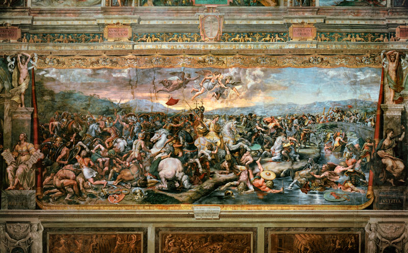 The Battle of Constantine de Giulio Romano