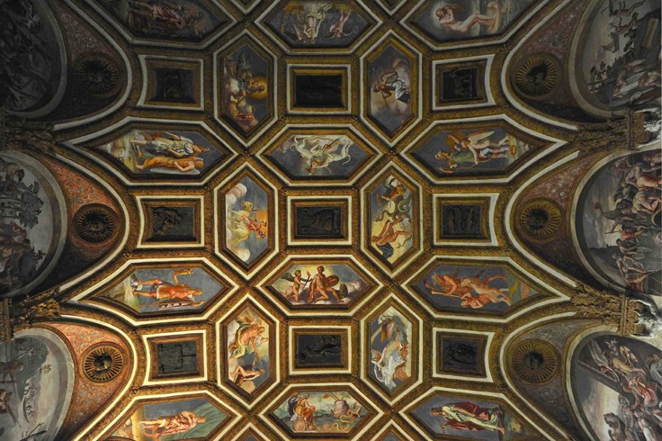 Ceiling decoration of the Camera dei Venti (Chamber of the Winds) de Giulio Romano