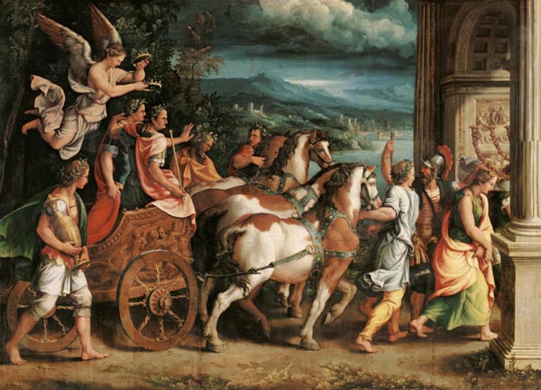 The Triumph of Titus and Vespasian de Giulio Romano