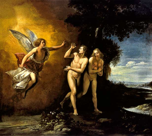 The Expulsion of Adam and Eve de Giuseppe Cesare