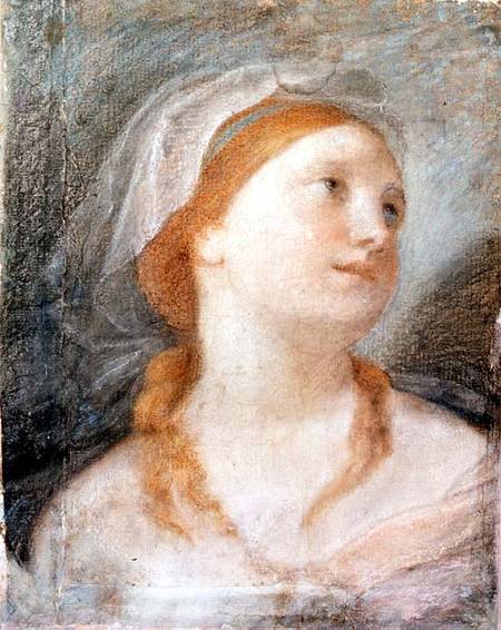 Study of the Head of a Young Woman with Red Hair de Giuseppe Lo Spagnuolo Crespi
