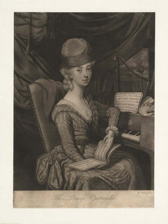 Portrait of Princess Izabela Czartoryska (née Countess Fleming) (1746-1835) de Giuseppe Filippo Liberati Marchi