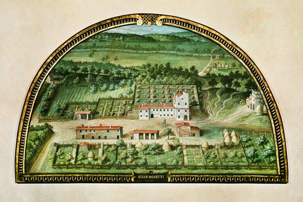 Colle Salvetti, from a series of lunettes depicting views of the Medici villas de Giusto Utens