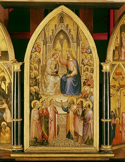 The Coronation of the Virgin, and Other Scenes, 1367 (egg tempera on poplar) de Giusto di Giovanni de Menabuoi