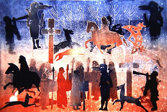 Celtic Celebrations, 1996 (monotype)  de Gloria  Wallington