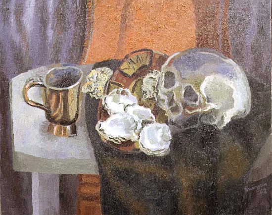 Still Life with a Skull, 1962 (oil on canvas)  de Glyn  Morgan