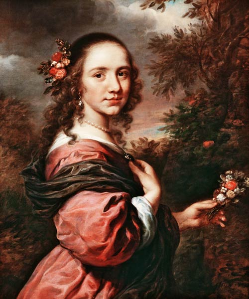 Portrait of a lady de Govaert Flinck