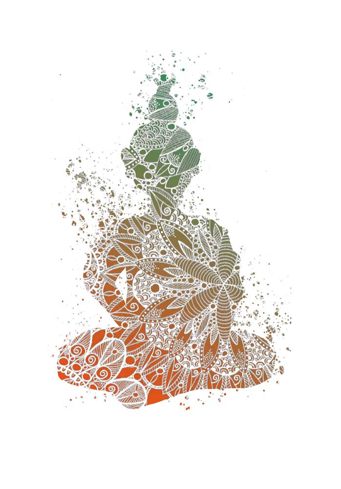 Buddha Mandala Silhouette de Sebastian  Grafmann