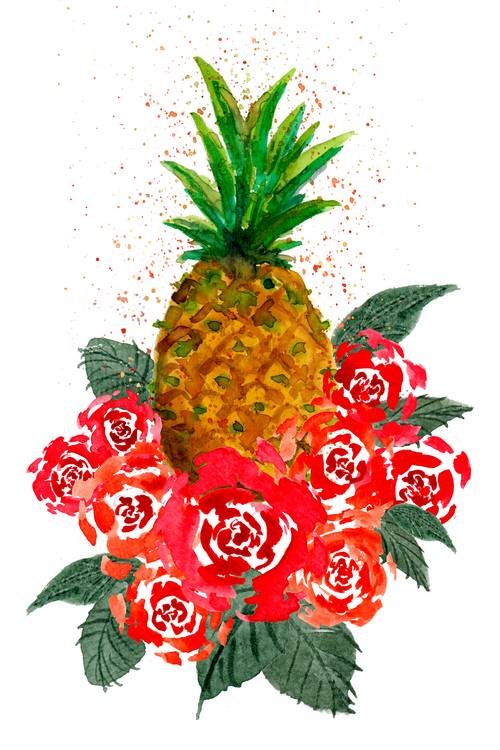 Roses and Pineapple de Sebastian  Grafmann