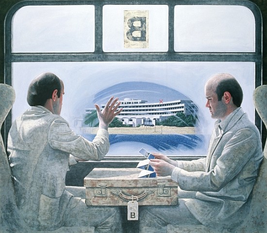 B Block, 1978 (acrylic on canvas)  de Graham  Dean