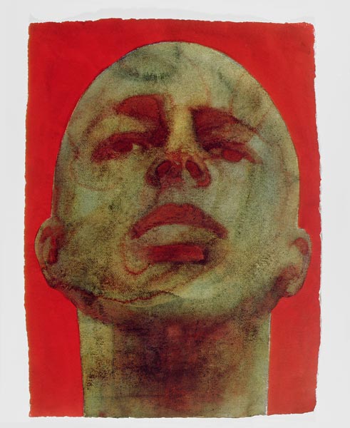 Head, 1998 (w/c on handmade indian paper)  de Graham  Dean