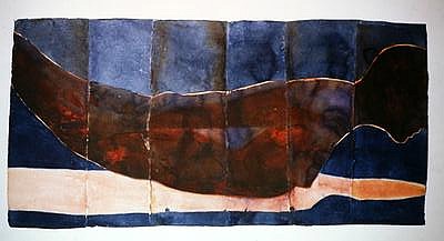 Working the Curve, 2006 (w/c on handmade Indian paper)  de Graham  Dean