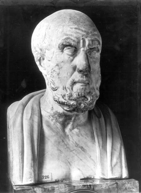 Bust of Hippocrates (c.460-c.377 BC) de Greek