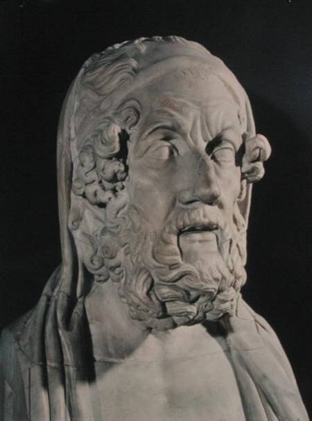 Bust of Homer (c.850-800 BC) de Greek