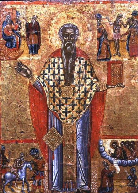 St. Charalambos, icon, from Macedonia de Greek School