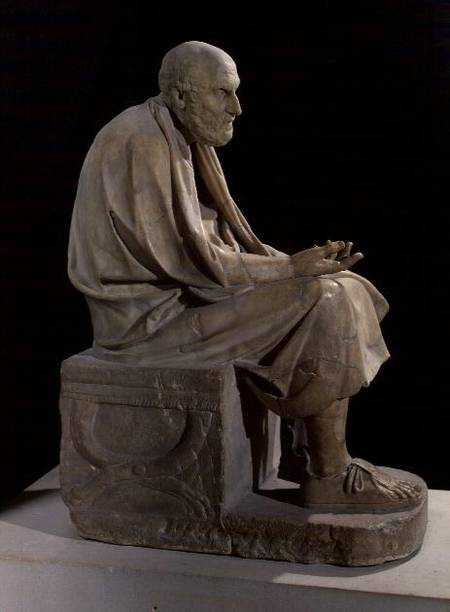Statue of Chrysippus (c.280-207 BC) the Greek philosopher de Greek School