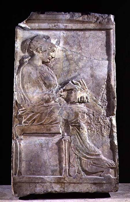 Stele of Philis, daughter of Cleomenes, King of Sparta de Greek School