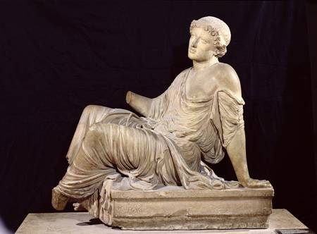 Woman seated on a altar, 'The Supplicant Barberini' de Greek School