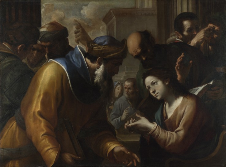 Christ disputing with the Doctors de Gregorio Preti